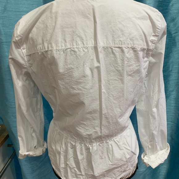 Madewell White Button Front Blouse - Picture 3 of 5